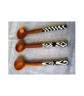 Long olive wood tea spoons