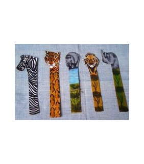 African Leather animal bookmarks from uganda