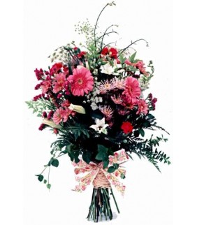 Mixed Pinks Country Bunch Long Stemmed Cut Flowers