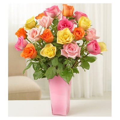 Long Stem Multicolored Roses