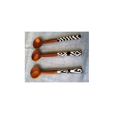 Long olive wood tea spoons