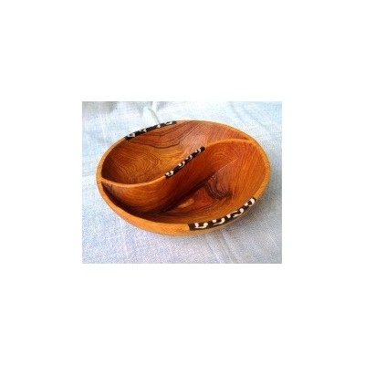 2 parts olive wood dish