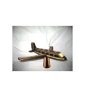 African Wooden Toy Plane from Uganda