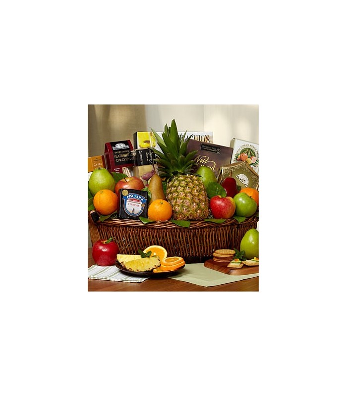 Fruit & Cheese Gift Basket