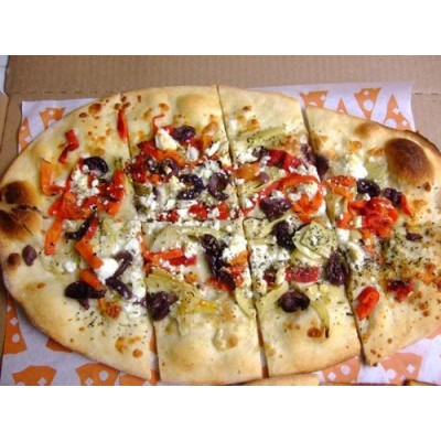 Olives, Feta Cheese & Tomato with Olive & Garlic
