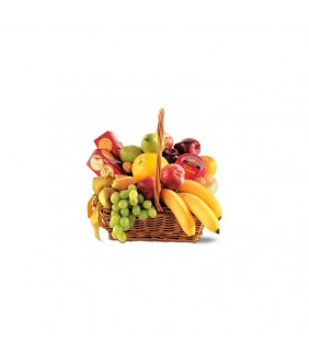 Warmhearted Wishes Fruit & Gourmet  Gift Basket