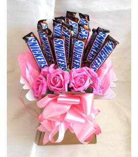 Snickers Choco Pink Roses